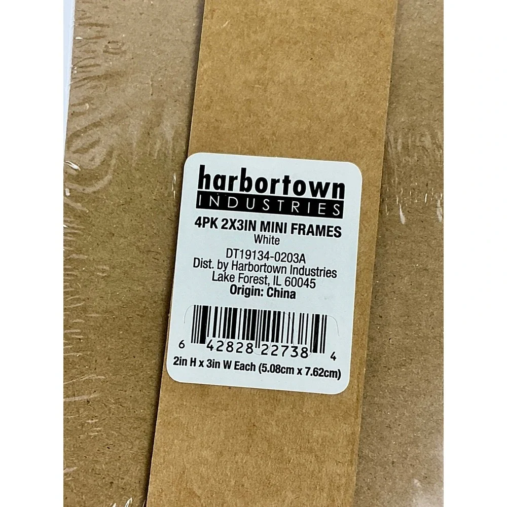 4 Pack Mini Photo Frames 2x3 White‎ Picture Frames NEW